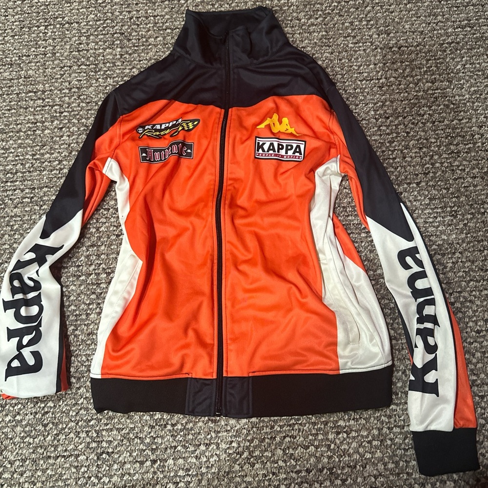 Kappa Orange and Black Track Jacket